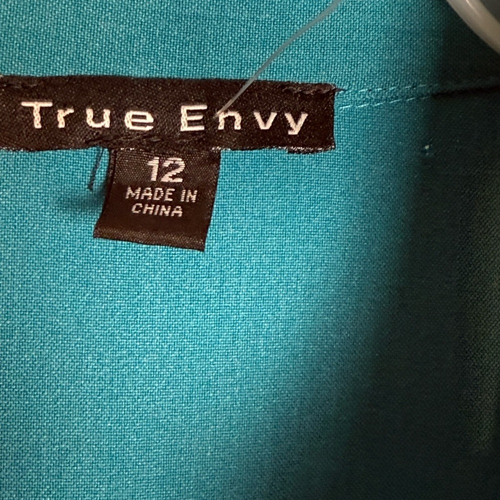 Teal Zip-Front Dress - Picture 15 of 15